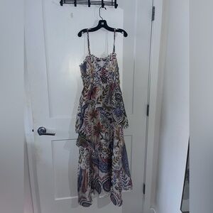 FARM Rio Asymmetrical Dress with Floral Patterns